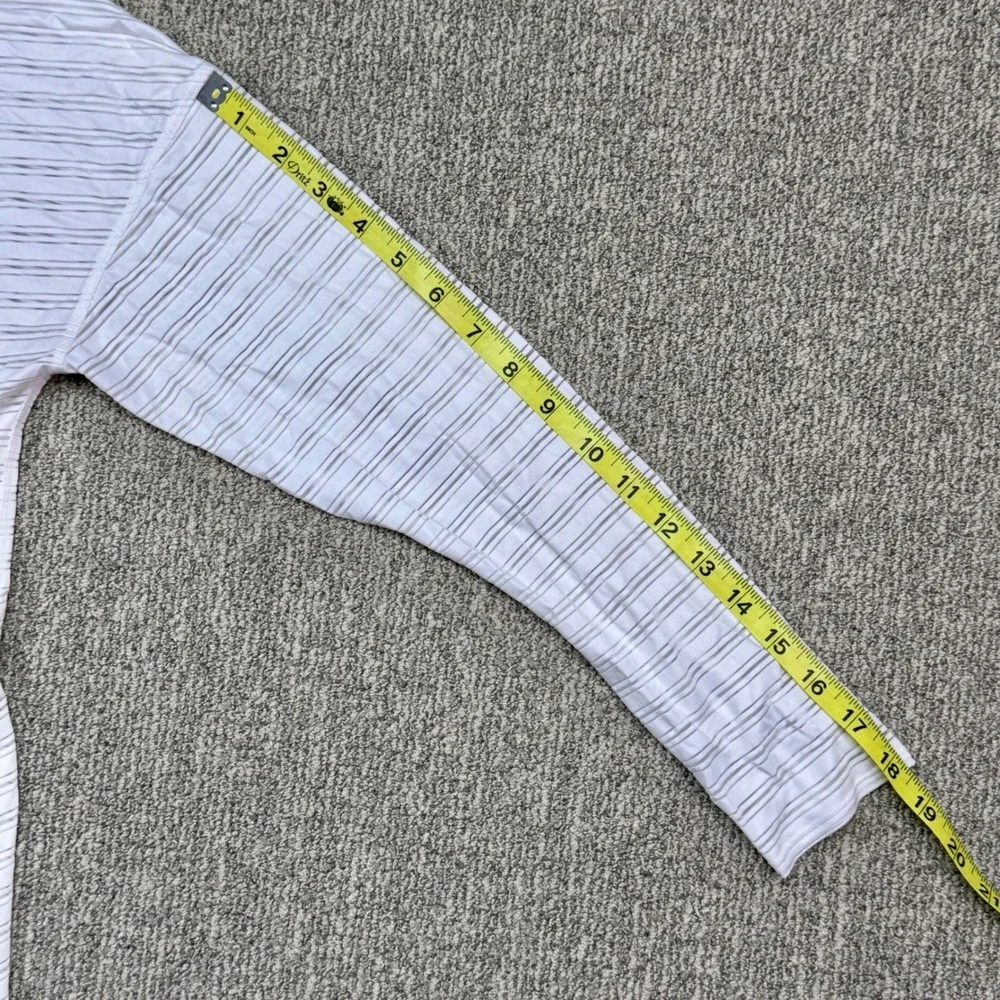 Lululemon Striped Long Sleeve Tie Side Wrap Top Womens 6 Stretch Athleisure‎
